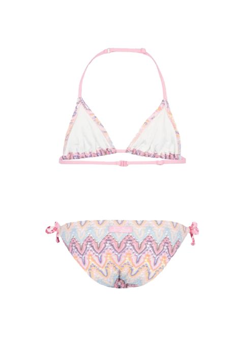 Costume bambina Holly MC2 Saint Barth 00185H Rosa rachel twist pastel occhiello logo MC2 SAINT BARTH | Costumi | HOLLY00185H01